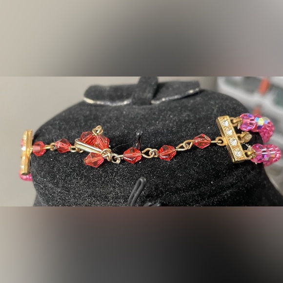 Dazzling 2 tier genuine Australian crystals, very heavy all glass. - Picture 4 of 6